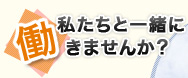 私たちと一緒に働きませんか？